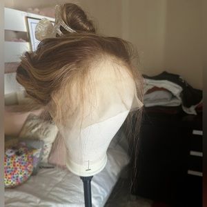 22 INCH 100% Human Hair 360 Lace 180 Density Red Highlight Bodywave